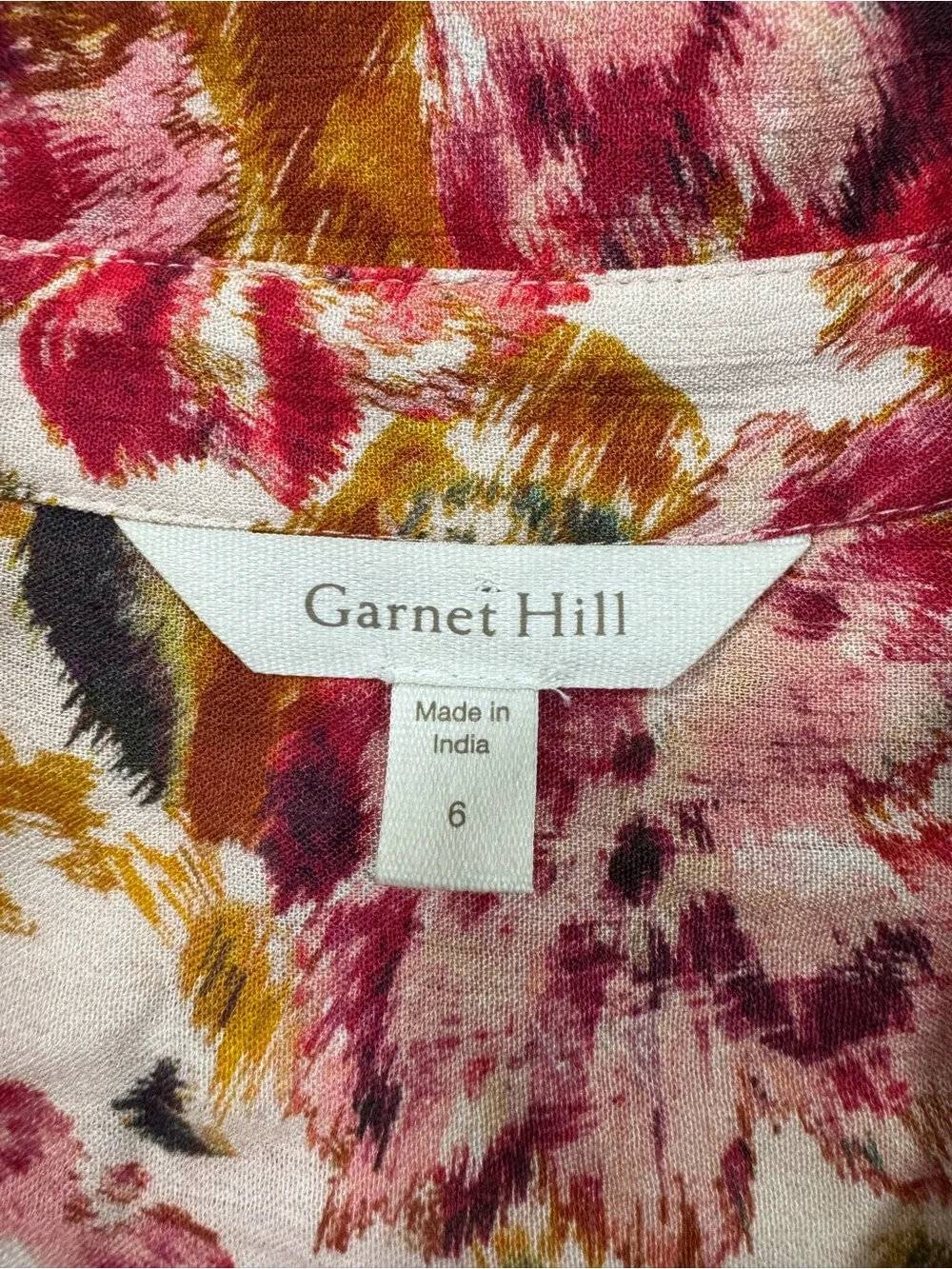 Garnet Hill Anya Tie Front Crepe Midi Dress